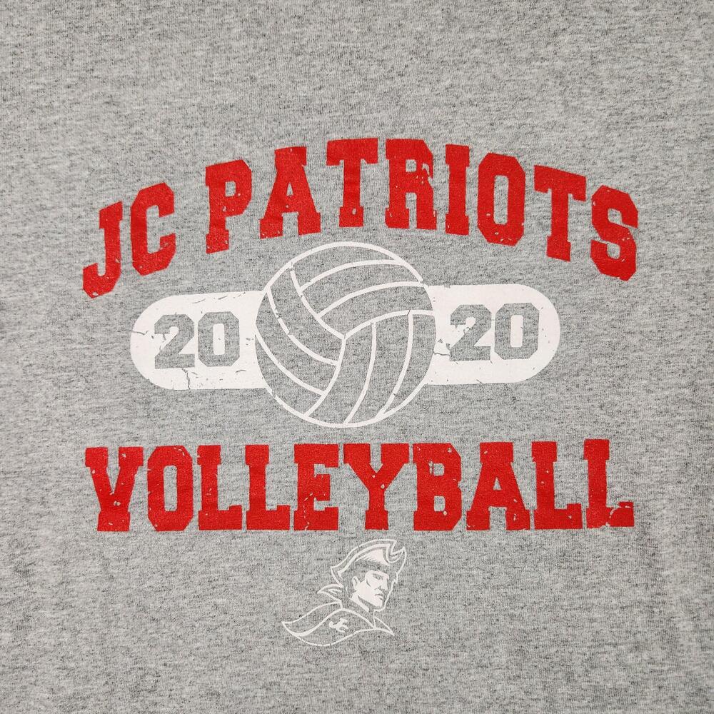 John Carroll Patriots Volleyball Shirt Mens Medium Gray Graphic Sports School